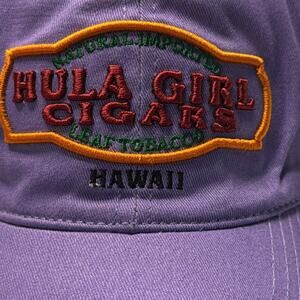 NWT Hula Girl Cigars Hawaii Purple Baseball Hat Secret Pocket Cap